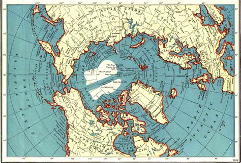 1947-polar | Polar region, Map, Vintage map