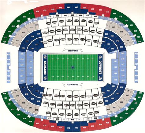 AT&T Stadium, Arlington TX - Seating Chart View