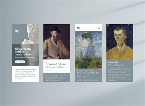 Online Museum Experience on Behance