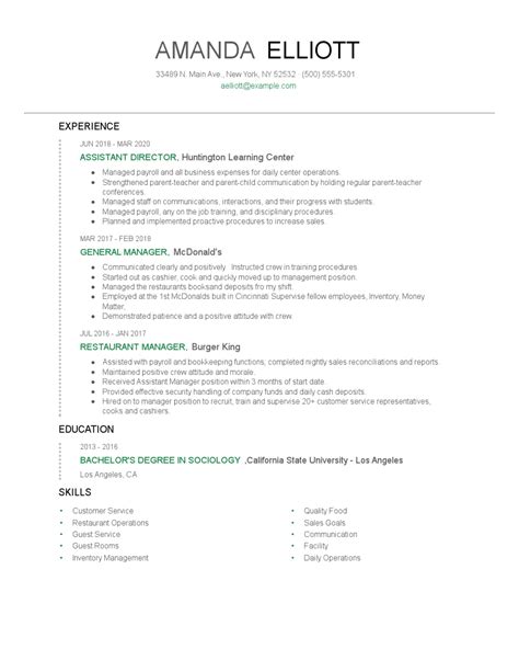 Assistant Director Resume Examples and Tips - Zippia