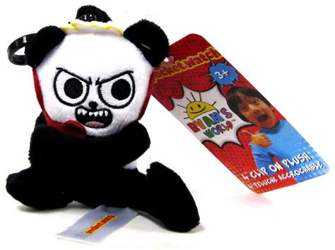 Ryans World Combo Panda 4 Clip On Plush Pocket Watch - ToyWiz