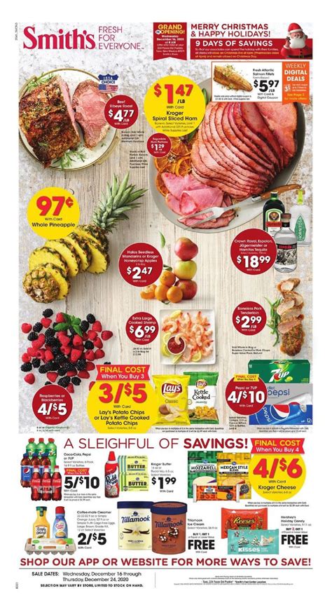 Smiths Weekly Ad Valid Dec 16 – Dec 24, 2020 Sneak Peek Preview | Weekly ads, Will smith, Spiral ...