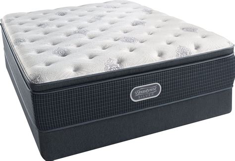 Beautyrest Recharge Silver Offshore Mist Pillow Top Plush King Mattress ...