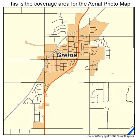 Aerial Photography Map of Gretna, NE Nebraska