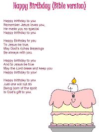 Happy Birthday (Bible version) with printable template | Sunday school ...