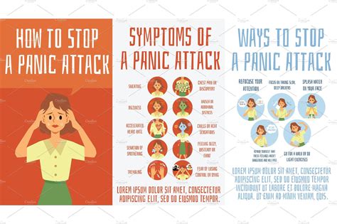 Panic attack symptoms and ways to | Healthcare Illustrations ~ Creative Market