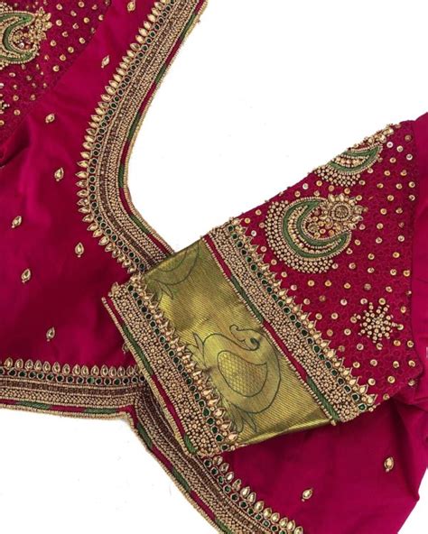 Aari Work Blouse – Bridal Blouse – Embroidery Work – Bridal – Amazing Tailors