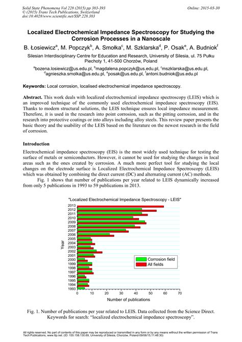 (PDF) Localized Electrochemical Impedance Spectroscopy for Studying the Corrosion Processes in a ...