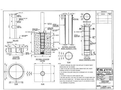 Main Roads Bollard Specs – ZERO CIVIL