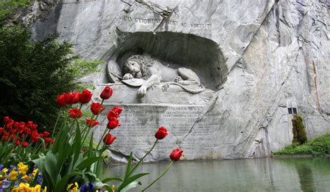 Lion Monument Lucerne Switzerland - History of Lion Monument