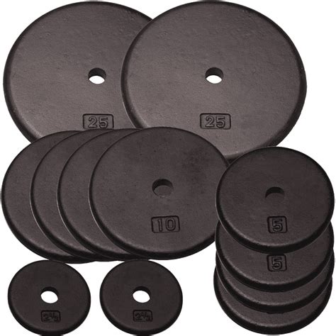 Body Solid - 115 lb Standard Weight Plate Set - Walmart.com - Walmart.com