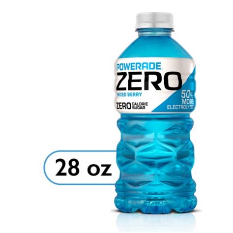 Powerade Zero Sugar Mixed Berry No Sugar Added Electrolyte & Vitamin Fruit Flavor Sports Drink ...