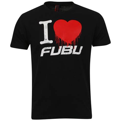 FUBU Men's 'I Love FUBU' T-shirt - Black Clothing | Zavvi