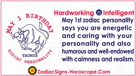 May 1 Zodiac (Taurus) Horoscope Birthday Personality and Lucky Things