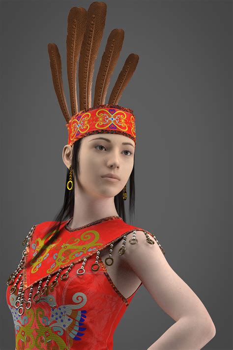 ArtStation - traditional Dayak clothes