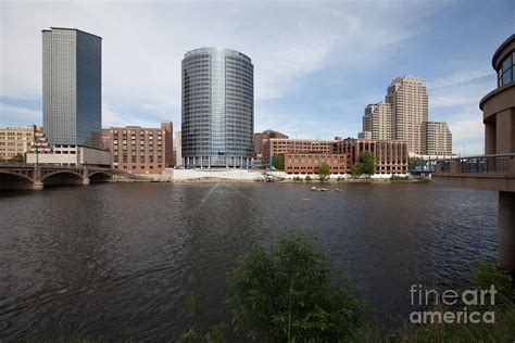 Downtown Grand Rapids Skyline Photograph by Bill Cobb - Pixels