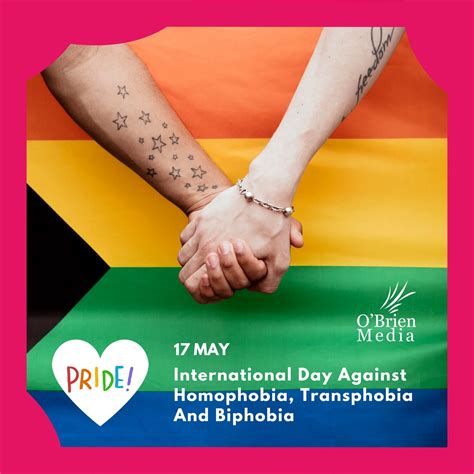 International Day Against Homophobia, Transphobia, and Biphobia is ...