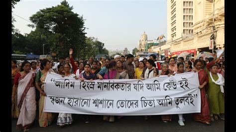 Protest in Kolkata over HC’s relief to 3 convicts in Kamduni rape ...