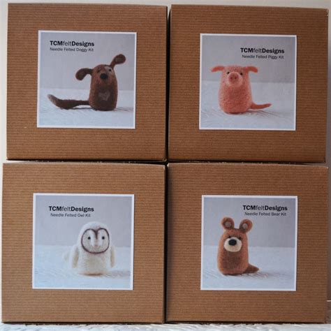 2 Needle Felting Animal Kits Wool DIY Complete Fiber Art Kits - Etsy