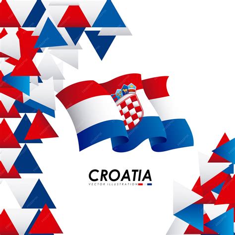 Premium Vector | Croatia design over white background vector illustration