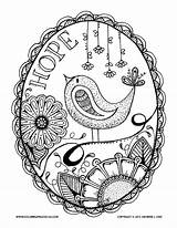 Hope Coloring Pages For Kids sketch template