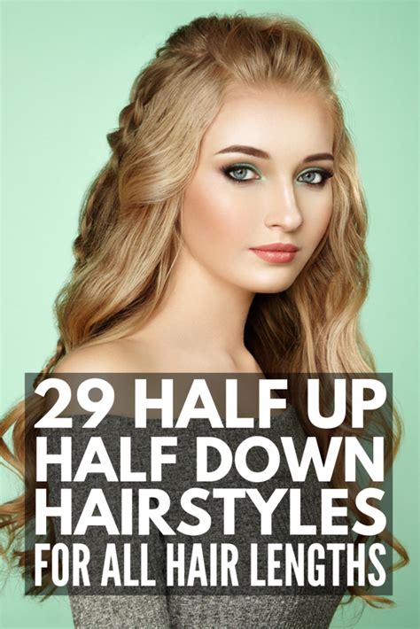 Running Late? 29 Half Up Half Down Hairstyles for Lazy Girls | Half up half down hair, Down ...