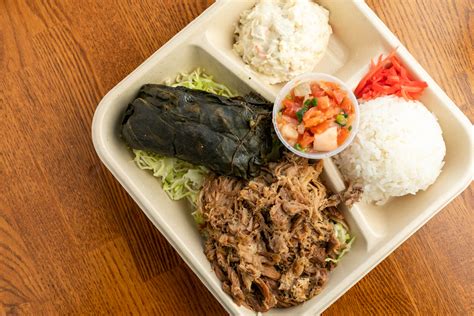 Lau Lau, Kalua Pork, Lomi Salmon - Lunch & Dinner - The Local Place Bakery and Cafe - Bakery in CA