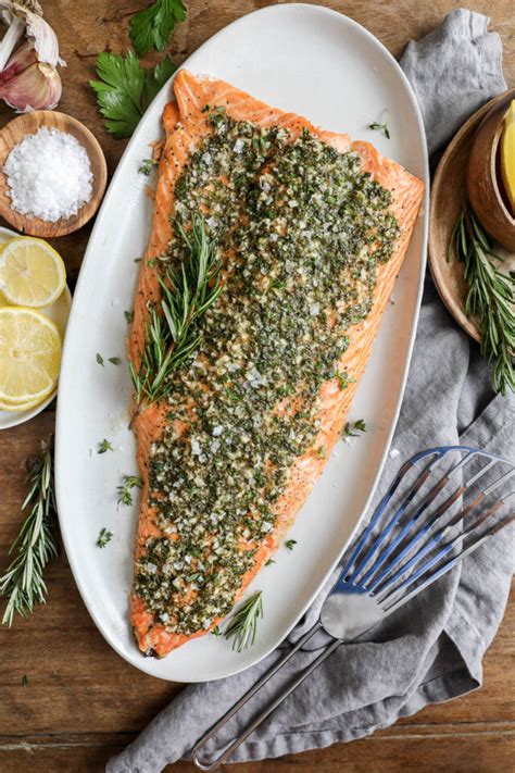 Honey Garlic Butter Salmon with Herbs | Salmon | Jenny Shea Rawn