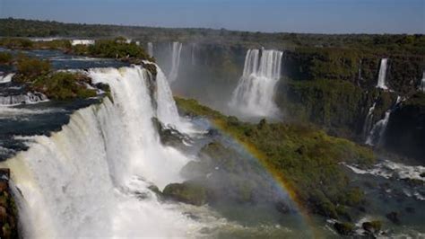 Iguazu Falls with Rainbow Free Stock Video Footage, Royalty-Free 4K ...