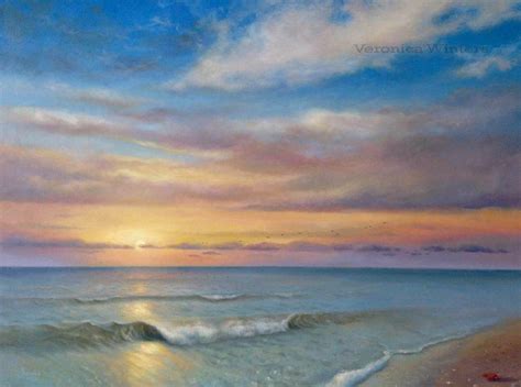 Realism oil painting sunset by the ocean | Watercolor sunset, Sunset painting, Ocean sunset