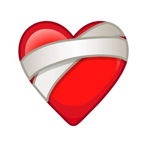 Heart in bandages Large size icon for emoji smile 19816328 Vector Art at Vecteezy