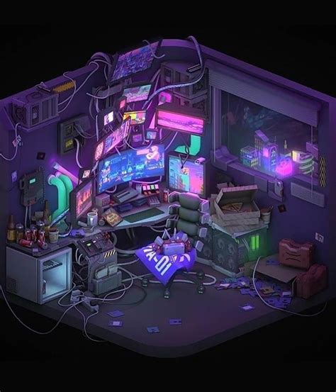 Pin by 🌴TOKYO VIDEO PLANT📼 on CYBERPUNK | Cyberpunk art, Isometric art ...