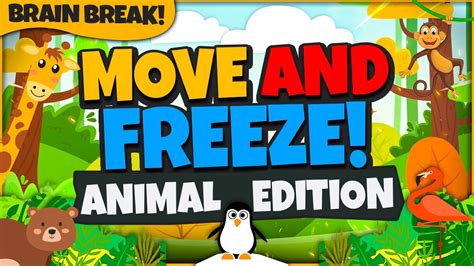 Move and Freeze – Animal Edition! | Brain Break | Freeze Dance Games ...