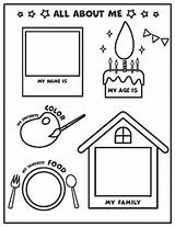All About Me Coloring Worksheet By Tharn Learning Creation  TPT sketch template