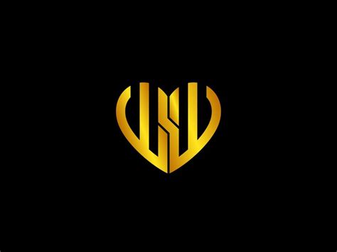 Premium Vector | Gold logo with the title'gold heart logo