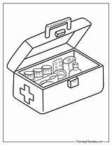 First Aid Kit Coloring Pages sketch template