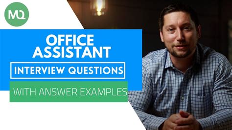 Office Assistant Interview Questions with Answer Examples - YouTube