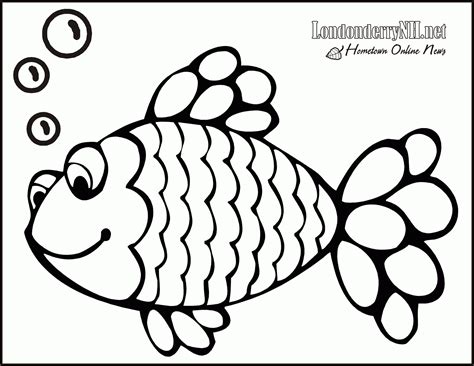 Rainbow Fish Template - Coloring Home