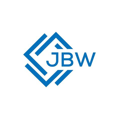 JBW letter logo design on white background. JBW creative circle letter ...