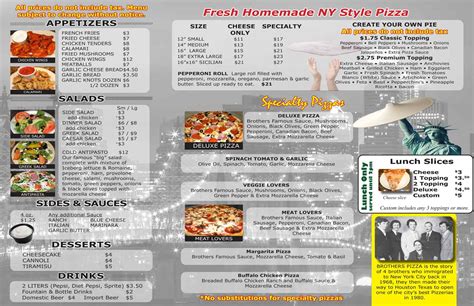 Menu – Brothers Pizza Express