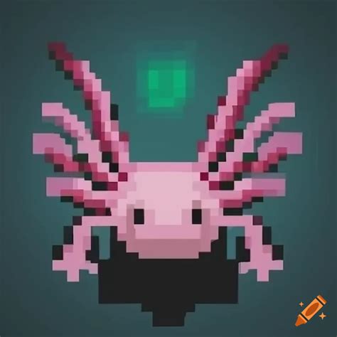 Pixel art minecraft axolotl profile picture on Craiyon