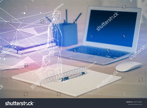 Desktop Computer Background Office Start Theme Stock Photo 1687410484 | Shutterstock