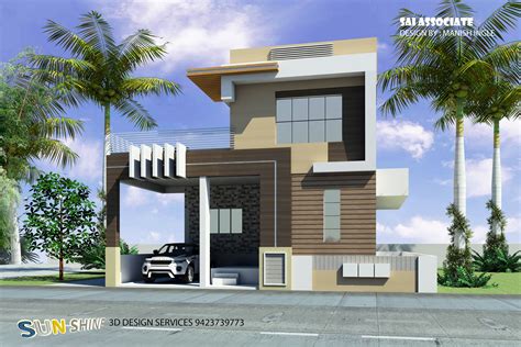 Single Floor Modern Single Floor Front House Design : Best single floor ...