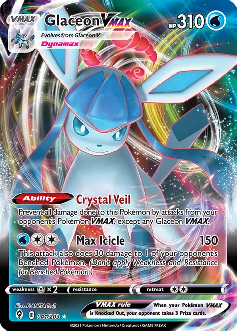 Glaceon VMAX · Evolving Skies (EVS) #041 ‹ PkmnCards