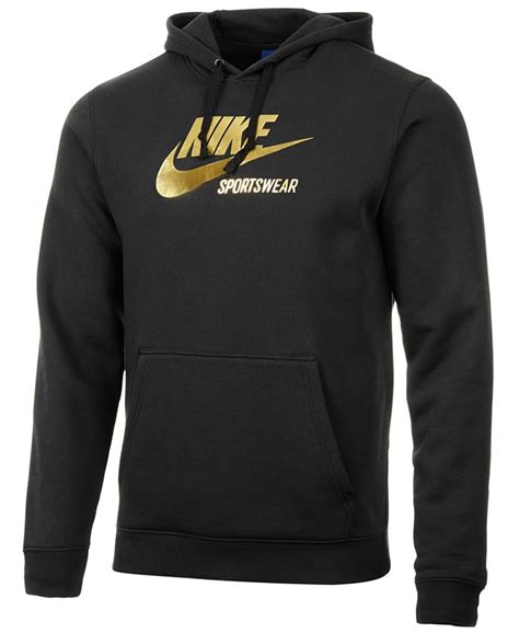 Nike Men's Sportswear Metallic-Logo Hoodie - Macy's