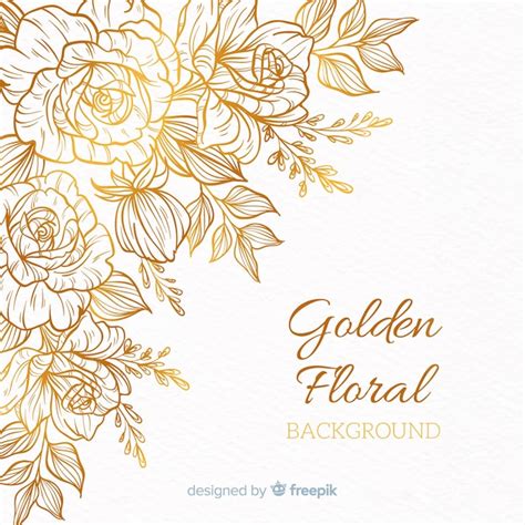 Golden Flowers Images | Free Vectors, Stock Photos & PSD