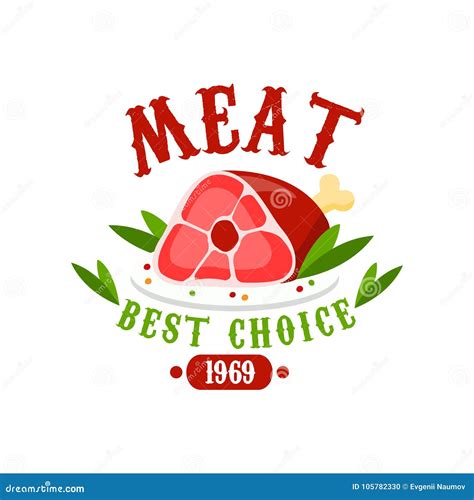 Meat, Best Choice 1969 Logo Template Design, Badge For Meat Store ...