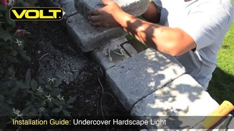 How to Install Outdoor Hardscape Lighting in a Wall