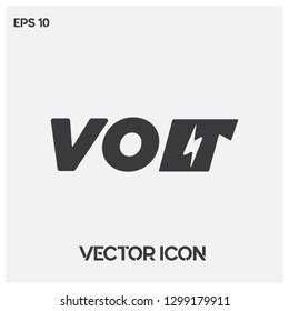 Creative Volt Typographic Vector Logopremium Quality Stock Vector (Royalty Free) 1299179911 ...