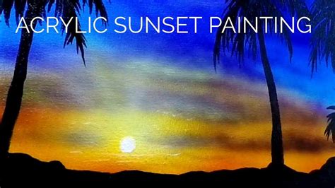 Acrylic sunset Painting airbrushing | Sunset painting, Air brush ...